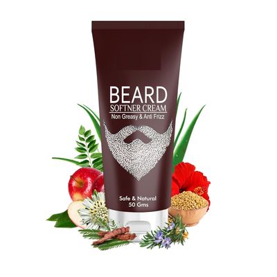 1.76oz Beard Softener for Men | Moisturizes & Softens Beard Beard Softener Cream (50 Gm)