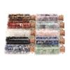 10Pcs Genuine Crystal Chips Bottles, 2.8"x1"x1" Glass Vials with Assorted Healing Stones for Meditation Decor view 2