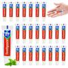 100 Tubes Travel Size Toothpaste in Bulk, Mini Small Toothpaste Mint Flavor Toothpastes for Guests Homeless Hotel Charity Toiletries Camping, 0.176oz/5g view 1