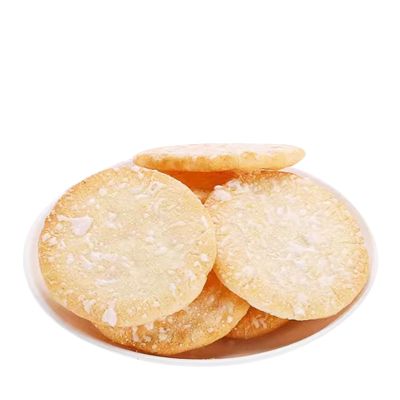 Rice Crackers Snack 26 Pack | Snowy Crispy Sugar Glazed Biscuits | Individual Wrapped 11.3oz