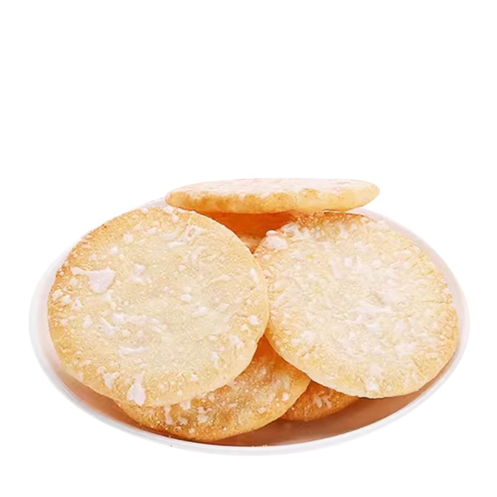 Rice Crackers Snack 26 Pack | Snowy Crispy Sugar Glazed Biscuits | Individual Wrapped 11.3oz