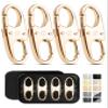 Vantamo Premium 4 Zipper Clips Anti Theft for Backpack, Luggage & Purse, Pull Replacement Zipper Locks, Purse Clip for Travel view 1