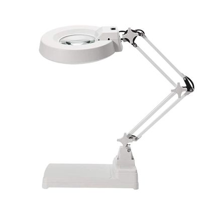 GFAZXDS Folding/lamp Magnifying Table lamp White/Blue Glass Electronic 10/20 Times Auspicious Clouds