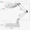 GFAZXDS Folding/lamp Magnifying Table lamp White/Blue Glass Electronic 10/20 Times Auspicious Clouds view 3