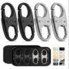 Vantamo Premium 4 Zipper Clips Anti Theft for Backpack, Luggage & Purse, Pull Replacement Zipper Locks, Purse Clip for Travel view 1