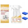 Heavy Duty Kitchen Degreaser Spray 120ml Heavy Oil Stain Cleaner for Clean Up Kitchen Oil Stains, Multi Purpose for Microwave & Oven & Stove Top (with wash cloth) (2) view 1