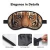 3D Tiger Head Sleep Mask for Side Sleeper Soft Breathable Sleeping Eye Mask Blackout Silk Eye Sleep Shade Cover with Elastic Strap Night Blindfold for Women Men Travel Nap view 3