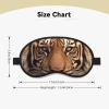 3D Tiger Head Sleep Mask for Side Sleeper Soft Breathable Sleeping Eye Mask Blackout Silk Eye Sleep Shade Cover with Elastic Strap Night Blindfold for Women Men Travel Nap view 4