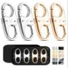 Vantamo Premium 4 Zipper Clips Anti Theft for Backpack, Luggage & Purse, Pull Replacement Zipper Locks, Purse Clip for Travel view 1