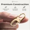 Vantamo Premium 4 Zipper Clips Anti Theft for Backpack, Luggage & Purse, Pull Replacement Zipper Locks, Purse Clip for Travel view 4