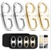Vantamo Premium 4 Zipper Clips Anti Theft for Backpack, Luggage & Purse, Pull Replacement Zipper Locks, Purse Clip for Travel view 1