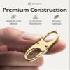 Vantamo Premium 4 Zipper Clips Anti Theft for Backpack, Luggage & Purse, Pull Replacement Zipper Locks, Purse Clip for Travel view 4