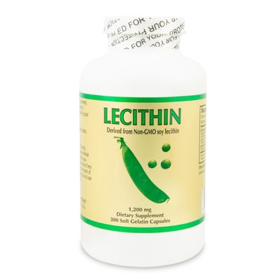 Nu Health Soy Lecithin 1200mg with Choline, Cognitive Health, 300 Caps