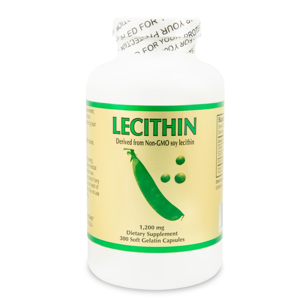 Nu Health Soy Lecithin 1200mg with Choline, Cognitive Health, 300 Caps