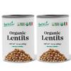 Food to Live Organic Canned Lentils, 14 oz (Pack of 2) Unsalted, Non-GMO, Vegan. Ready to Eat. Perfect for Salads, Soups and Quick Meals. Wholesale view 1