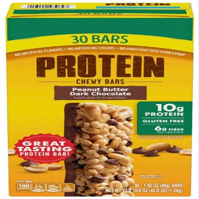 Natures Valley Peanut Butter Dark Chocolate Granola Bars, Chewy, 30 Count