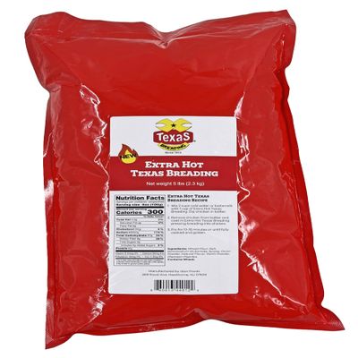 Texas Extra Hot Breading | Seasoned Chicken Breading | 5 lbs