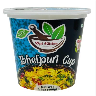 Desi Kitchen Bhelpuri Cup | Authentic Indian Snack | Ready to eat snack | Rani Foods Inc (100g, Orignal)