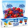 Freshpack 247 Reusable Produce Bags Size L 12 x 14 in, 1.5 Gallon 20 Pack Green Produce Bags for Fruits and Vegetables, Food Storage Bags With Zipper, Helps Keep Produce Fresh, Pantry Meal Prep view 1