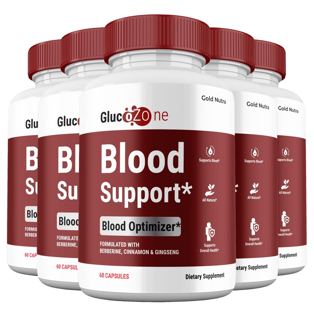 Gold Nutra GlucoZone Capsules, All Natural Supplement Official Gluco Zone Maximum Strength, Glycogen Premium Balance Formula Pills, 5 Month Supply (5 Pack)