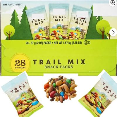 Premium Trail Mix Snack Packs, 2 oz, 28-count