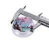 Small Pink Flowers3 Compartment Pillbox, A Portable Medicine Box That Holds Vitamins, Medications, Fish Oil and Supplements. view 4