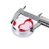 Little Red Heart3 Compartment Pillbox, A Portable Medicine Box That Holds Vitamins, Medications, Fish Oil and Supplements. view 4