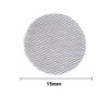 100 Pcs Premium Pipe Screens - Stainless Steel & Brass Filters for Water Pipes - Reusable & Rustproof(15mmStainlessSteel) view 2