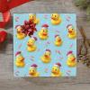OTVEE 3 Rolls Birthday Wrapping Paper Roll - Cute Yellow Rubber Ducks Pattern Design Gift Wrapping Paper for Christmas, Bridal, Holiday, Party, Baby Shower - 58 x 22.8 inch view 3