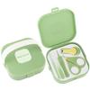 Baby Nail Care Set, 5 in 1 Baby Nail File Clippers Infant Grooming Kit Manicure Set for Newborn, Infant, Toddler, and Kids, Green view 1