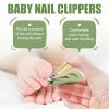 Baby Nail Care Set, 5 in 1 Baby Nail File Clippers Infant Grooming Kit Manicure Set for Newborn, Infant, Toddler, and Kids, Green view 3