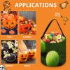 IOLVSHGH Tennis Balls Halloween Tote Bag Reusable Treat Bags with Handles Large Goodie Candy Bags Snack Tote Treat Bucket for Gifts Wrapping Holiday Easter Party Favor Supply view 3