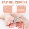Baby Nail Care Set, 5 in 1 Baby Nail File Clippers Infant Grooming Kit Manicure Set for Newborn, Infant, Toddler, and Kids, Pink view 3
