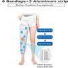 1pc Adjustable Knee Immobilizer Brace Support for Joint Pain Relief - for Injury Recovery and Workout(Gray,Small) view 4