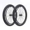 (1PR,Black) Wheelchair rear wheel replacement 24x1"wheel,With Bearings and Hand Rim,Replacement parts,Wheel Accessories(Size:24 inches) view 1