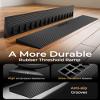 FACHNUO 0.6" Rise Rubber Threshold Ramp for Doorways, 35.4" Wide, 3306 LBS Load Capacity Wheelchair Ramp - Cuttable Non-Slip Rubber Ramp, Secure and Stable for Curbs, Wheelchairs, Walkers and Scooters view 2