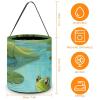 RTFGHJS Frog in A Pond Halloween Treat Bags with Handles Candy Bucket for Trick Or Treating, Party Favor Bags view 2
