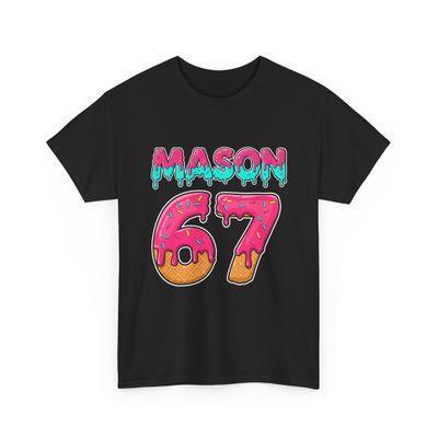 Mason 67th Birthday Ice Cream Theme Party Apparel | Funny Sweet Donut Glaze & Sprinkles Themed Bday for 67 Year Olds