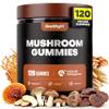 10-In-1 Mushroom Gummies with KSM-66 Ashwagandha & Magnesium Threonate Boosts Focus, Memory & Cognitive, 120 Ct Mushroom Supplement with Vitamin D3 & B12 for Immunity & Energy, Vegan, Blueberry Flavor view 1