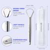 JOSGIS Tongue Scraper for Adults, 2 Pack, 100% Stainless Steel Tongue Brush view 4