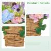Artificial Lavender Wreaths Realistic, 2 Pcs of Hanging Baskets Floral Blue Lavender, Door Decor Home All Season, Mother's Day view 3