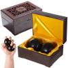 2 Pcs Baoding Balls, Blackwood Hand Exercise Balls With Case, Hand Grip & Massage Tools For Finger Dexterity view 1