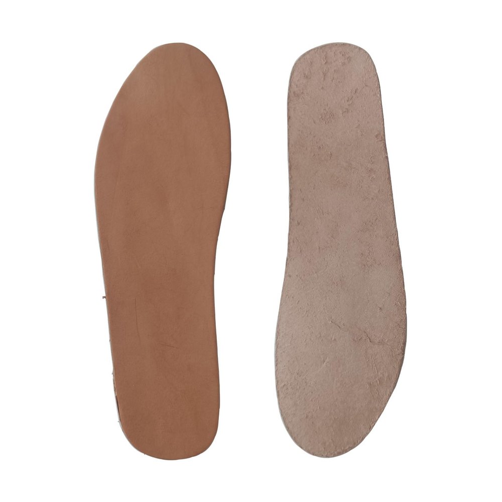 Leather Sockless Shoe Insoles & Inserts Barefoot Sock Liners