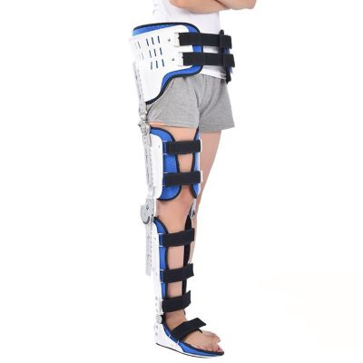 SFKLYU Knee Support Brace, Hip Abduction Orthosis, Hip Knee Ankle Foot Orthosis for Fracture Maintenance, Postoperative Recovery,Right,S