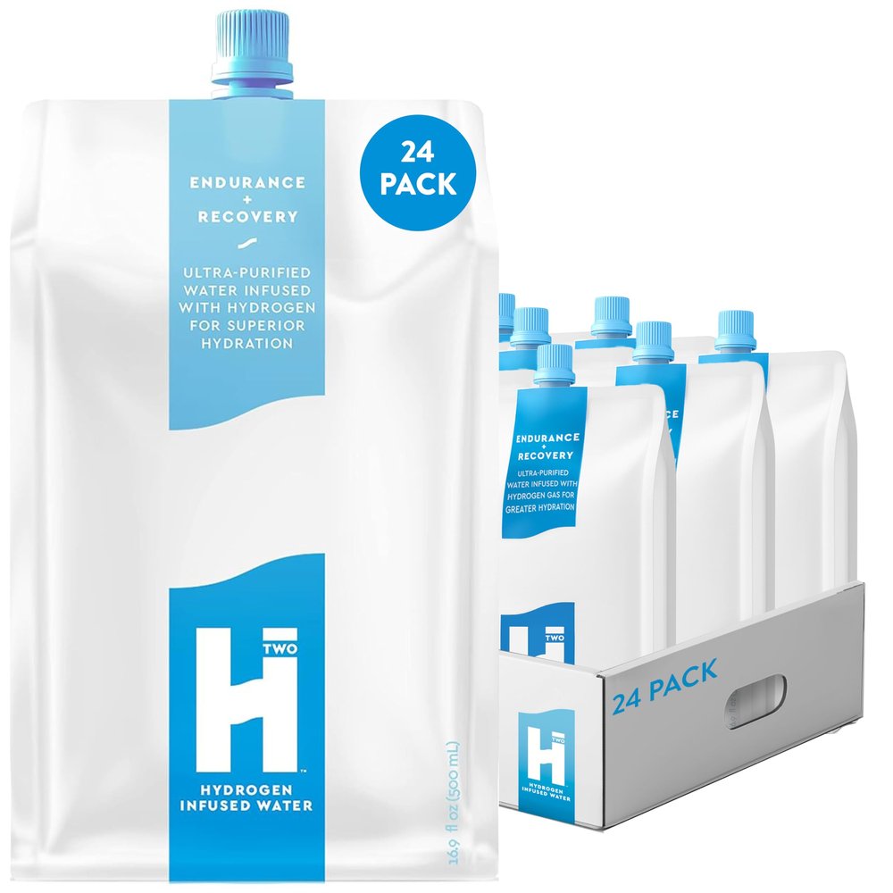 HTWO Molecular Hydrogen Water, Original Unflavored, Pure Source & Ultra-Purified Hydration Packets, 16.9oz 24 Pack, Energy Sports Drink, Performance & Recovery Support, Alternative to Hydrogenated Tablet - no Prep/Mess, 15 ppm