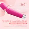 Jucisens Aura Mini Personal Massager - Rechargeable Cordless Wand, 7 Vibration Speeds, IPX4 Waterproof, Compact Handheld Design, Body-Safe Silicone, Gift for Women, Travel Portable, Rose Purple view 2