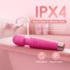 Jucisens Aura Mini Personal Massager - Rechargeable Cordless Wand, 7 Vibration Speeds, IPX4 Waterproof, Compact Handheld Design, Body-Safe Silicone, Gift for Women, Travel Portable, Rose Purple view 3