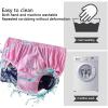 Washable Leakproof Incontinence Underwear Reusable Post Surgical Care Panties Adult Absorbent Briefs Cloth Diapers(Pink,XXX-Large) view 3