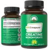Creapure Creatine Monohydrate 180 Capsules - Ultra High Purity German Made Creatine with Nothing Added at All - Pure Unflavored Pills for Men & Women - No Sugar, Non-GMO, Vegan Friendly Supplement view 1