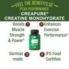 Creapure Creatine Monohydrate 180 Capsules - Ultra High Purity German Made Creatine with Nothing Added at All - Pure Unflavored Pills for Men & Women - No Sugar, Non-GMO, Vegan Friendly Supplement view 3